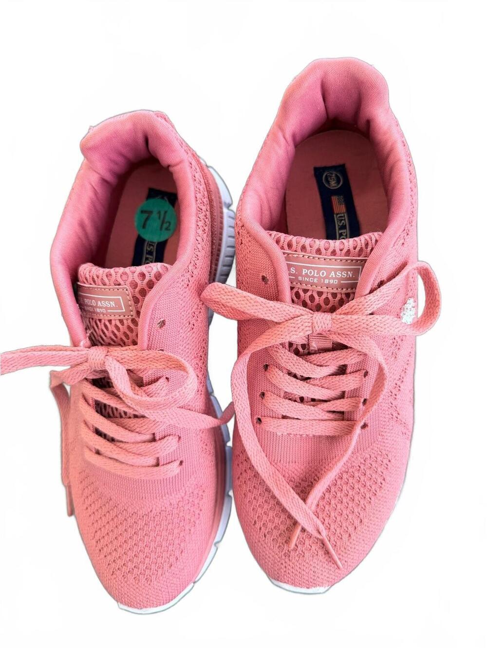 U.S. Polo Assn Pink Knit Sneakers 7.5